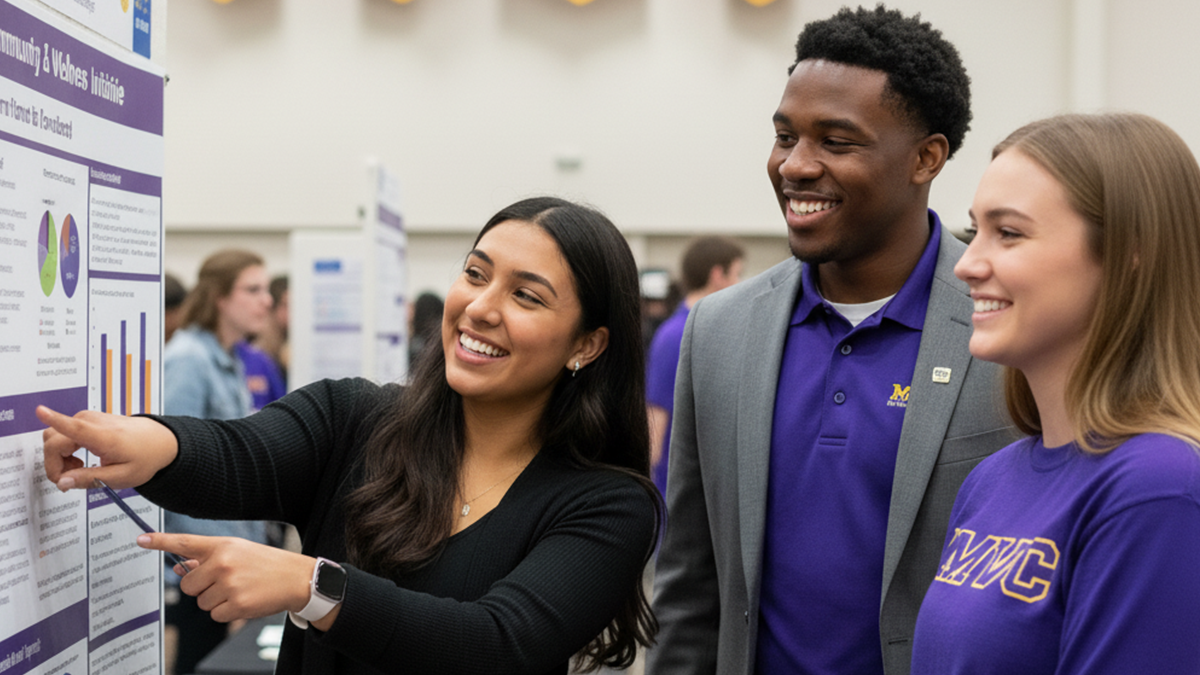 Health student completing internship experience