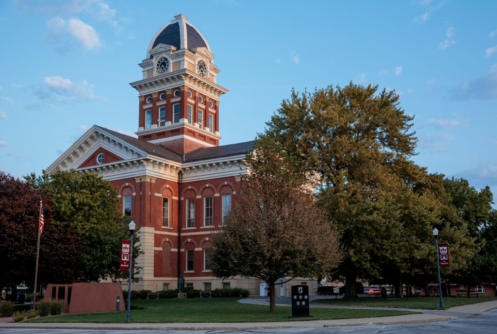 Visit Missouri Valley University A historic red-brick building with a clock tower