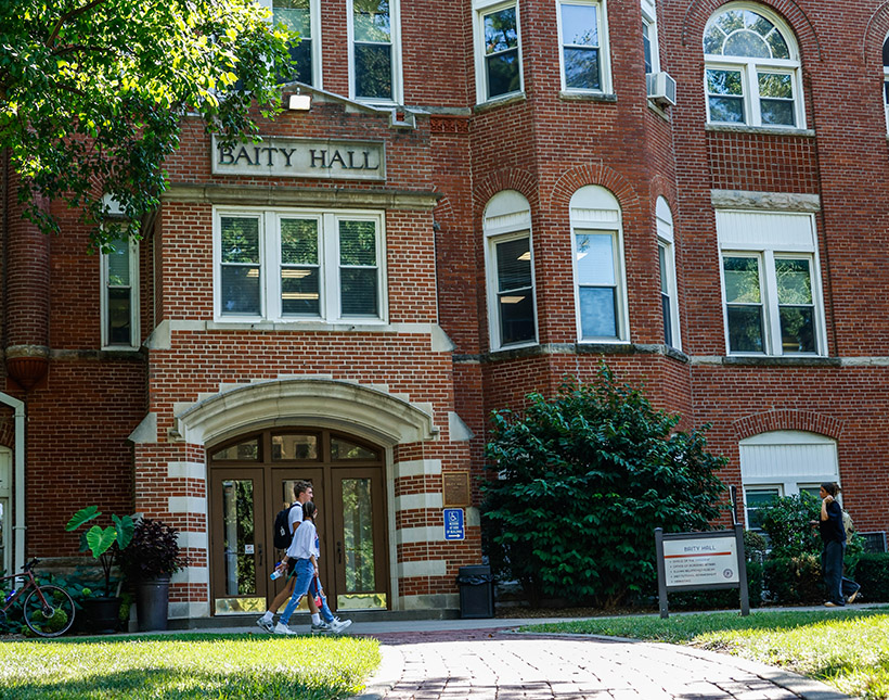 Morris Gallery Baity Hall on the Missouri Valley University campus