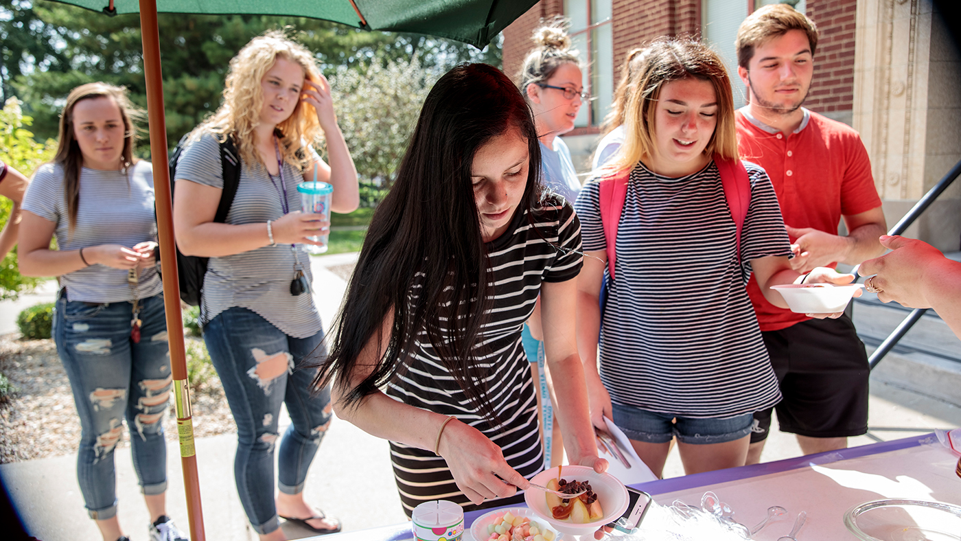 Getting Involved Students at a Missouri Valley club event