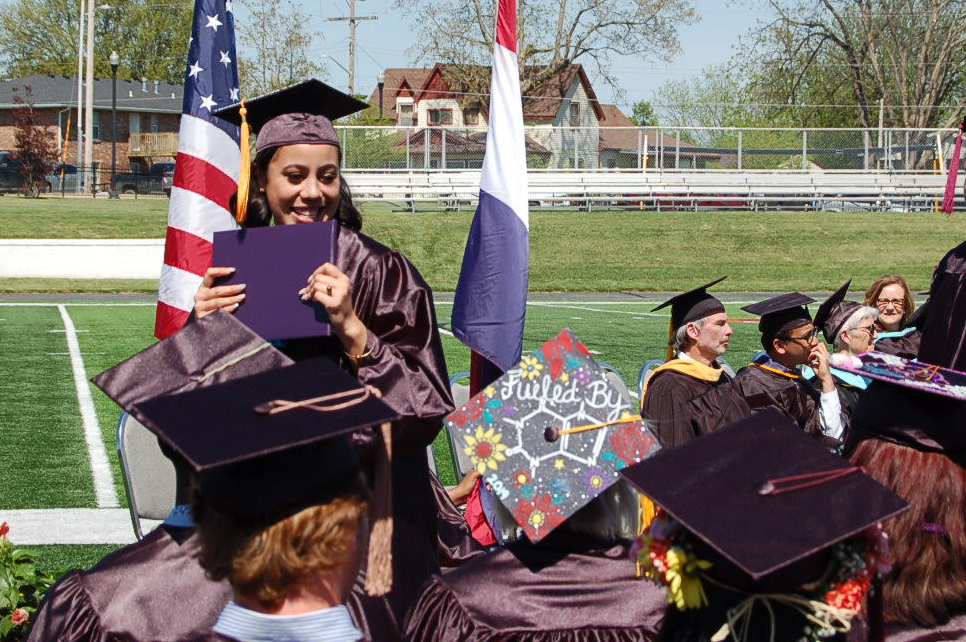 Graduation Information Graduates at a Missouri Valley University Commencement ceremony
