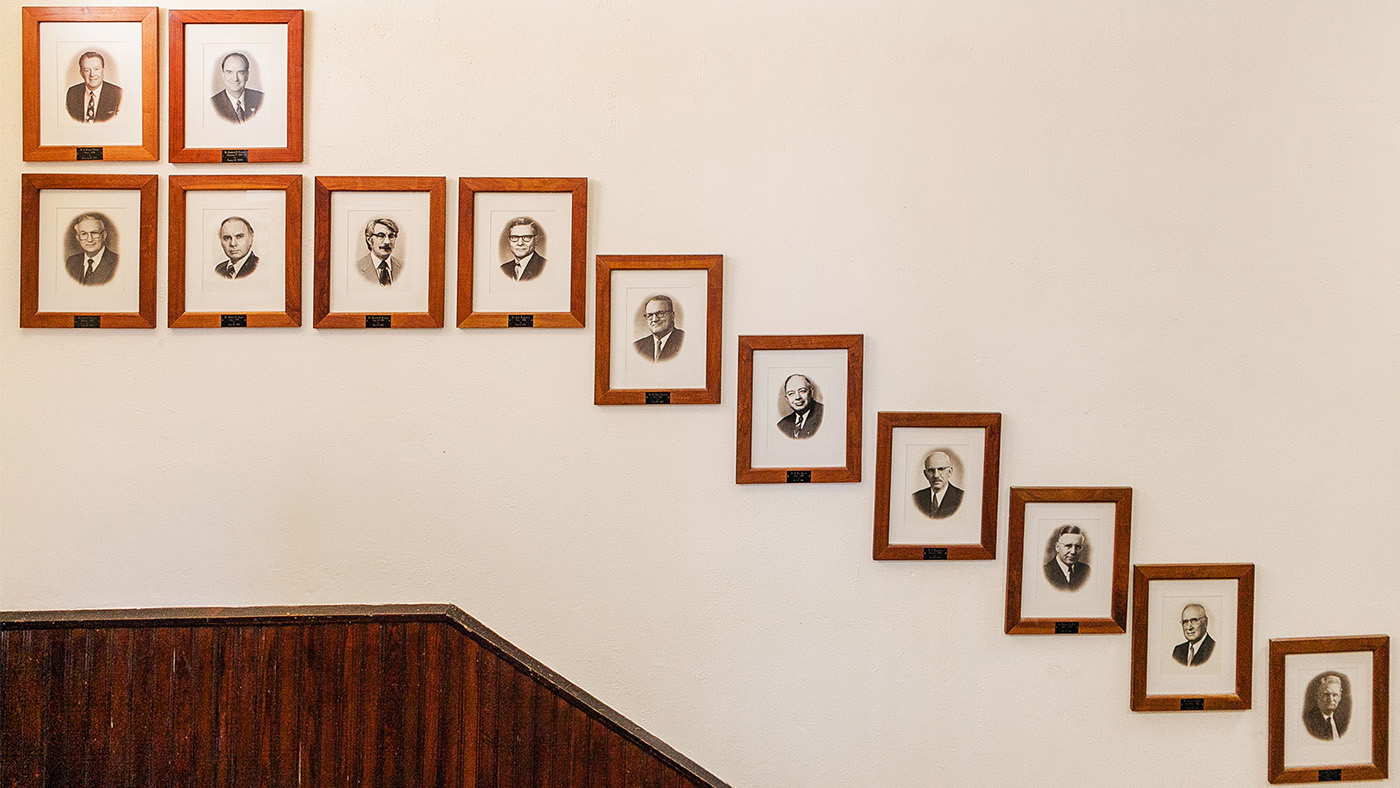 Leadership Portraits of past Missouri Valley presidents